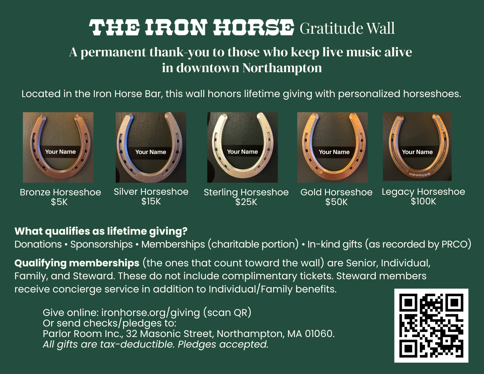 GIVING — THE IRON HORSE